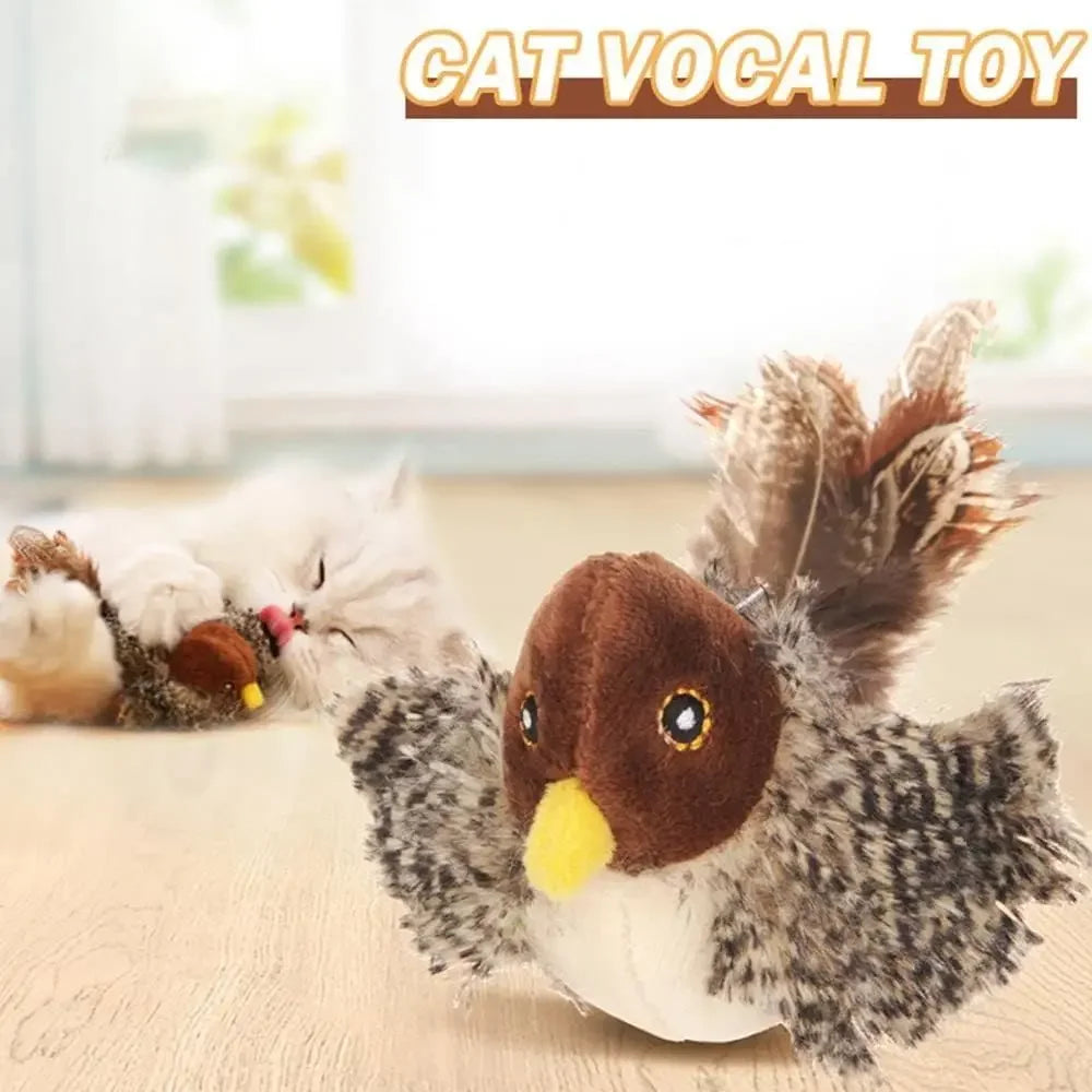 Interactive Feather Bird Toy