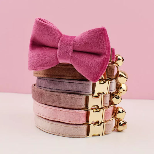 Velvet Cat Collar - Pink Collection